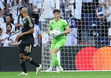 Kepa, en el partido de la Champions contra el Union Berlin.