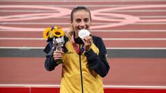 Lorena Arenas recibe su medalla de plata en los Juegos Ol&iacute;mpicos de Tokio