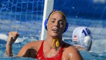 García Godoy celebra un tanto.