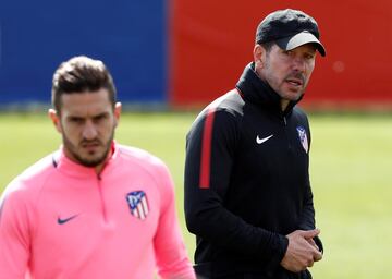 Simeone y Koke.
