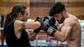 Navarro, entrenando con Sánchez Atocha