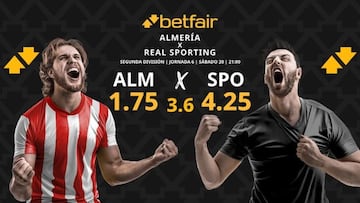 UD Almería vs. Real Sporting de Gijón: horario, dónde ver, pronósticos y clasificación