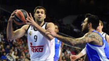 Felipe Reyes, frente al Sassari esta temporada.