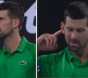 Djokovic la lía con el público