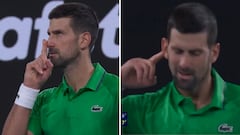 Djokovic la lía con el público