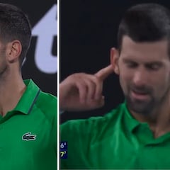Djokovic la lía con el público