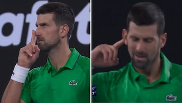 Djokovic la lía con el público