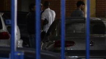 Diego Costa visitó a sus excompañeros en el Calderón