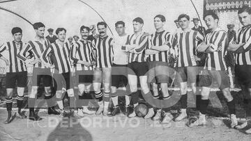 El once del Deportivo que ganó la Copa en 1912.