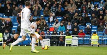 Real Madrid-Valladolid. 4-0. Bale marca el cuarto gol y hat trick en su cuenta personal.
