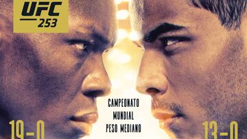 Cartel promocional del UFC 253: Adesanya vs Costa.