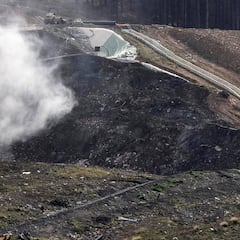 Peligra el Eibar-Real Sociedad por un incendio en un vertedero