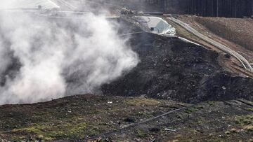 Peligra el Eibar-Real Sociedad por un incendio en un vertedero