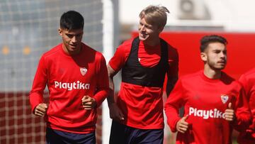 Kjaer, jugador del Sevilla.