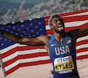 Noah Lyles se proclamó campeón mundial de 200 metros