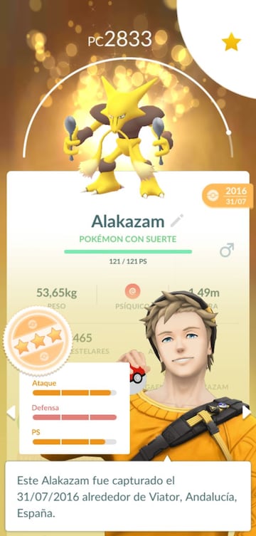 Tenemos un Alakazam con Suerte