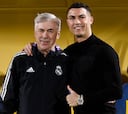Cristiano Ronaldo visita al Real Madrid en Riad
