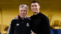 Cristiano Ronaldo visita al Real Madrid en Riad