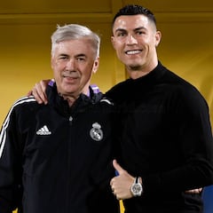 Cristiano Ronaldo visita al Real Madrid en Riad