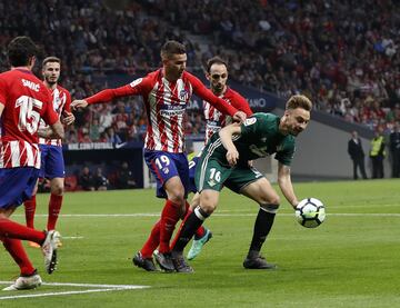 Juanfran, Lucas Hernández y Loren Morón.