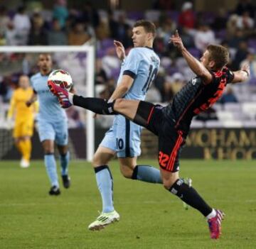 Manchester City se enfrentó a Hamburgo en el Al Ain, de los Emiratos Árabes Unidos.