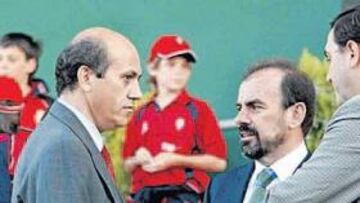 <b>EN BRUNETE. </b>Del Nido y Torres, los presidentes de la final.