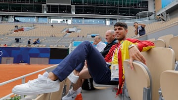 Carlos Alcaraz, en Roland Garros.
