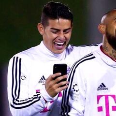 James y Vidal: conexión también fuera del campo