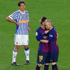 Coutinho regaló un golazo de despedida a Iniesta