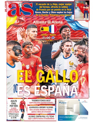 Las portadas de AS de julio