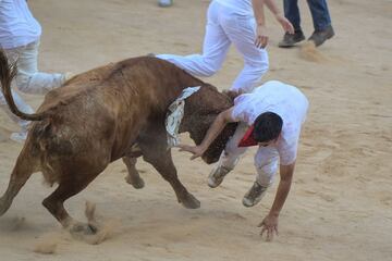 Este 7 de julio ser¨¢n los toros de la ganader¨ªa N¨²?ez del Cuvillo los que recorran las calles de la capital navarra. De esta forma comienza as¨ª el primero de los ocho encierros de las fiestas.