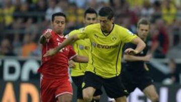 Lewandowski, jugador del Dortmund