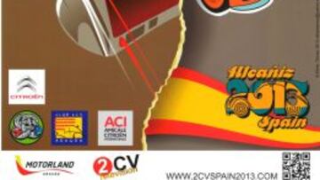 P&oacute;ster oficial del &#039;2CV Spain 2013&#039;.