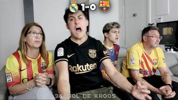 La viral reacción al Clásico de un hincha del Barça