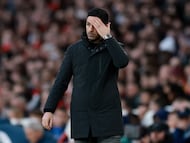 Soccer Football - Premier League - Arsenal v Everton - Emirates Stadium, London, Britain - March 14, 2026 Arsenal manager Mikel Arteta reacts Action Images via Reuters/Paul Childs EDITORIAL USE ONLY. NO USE WITH UNAUTHORIZED AUDIO, VIDEO, DATA, FIXTURE LISTS, CLUB/LEAGUE LOGOS OR 'LIVE' SERVICES. ONLINE IN-MATCH USE LIMITED TO 120 IMAGES, NO VIDEO EMULATION. NO USE IN BETTING, GAMES OR SINGLE CLUB/LEAGUE/PLAYER PUBLICATIONS. PLEASE CONTACT YOUR ACCOUNT REPRESENTATIVE FOR FURTHER DETAILS..