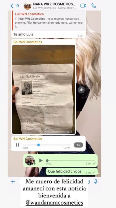 El gran gesto de Wanda Nara con una joven que se acercó a ella y le dio su currículum