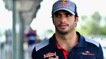 Carlos Sainz en el circuito de Hungaroring