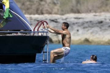 Portugal's Cristiano Ronaldo on holiday in Ibiza before Euro 2016