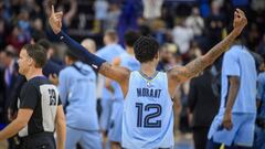 Ja Morant, durante un partido de la NBA con los Memphis Grizzlies