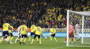 1-1. Rodrigo Moreno marcó el gol del empate y de la clasificación tras un centro de Fabián Ruiz en el minuto 92.