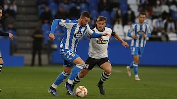 &Aacute;lvaro Rey se estren&oacute; con el Deportivo en Riazor.