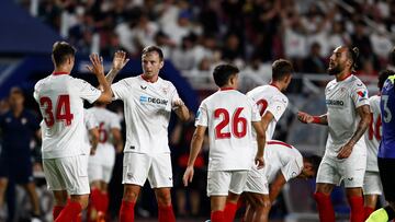 La plantilla del Sevilla.