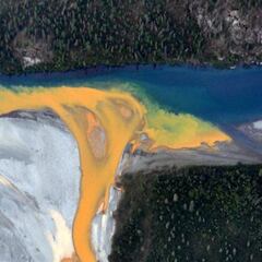 Why are rivers in Alaska turning orange?