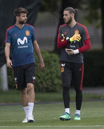 David De Gea y Gerard Piqué.