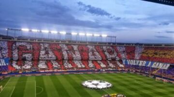 El Atlético de Madrid frente al Barcelona en la Champions en cuartos de final 