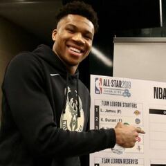 El uno por uno del equipo de Antetokounmpo para el All Star