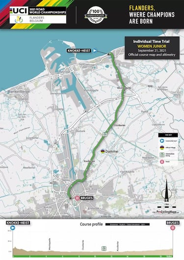 Mundiales de Ciclismo en Ruta de Flandes 2021: perfiles y recorrido