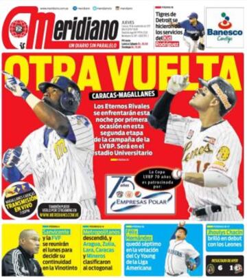 Portadas de la prensa mundial