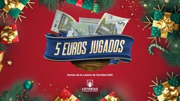 Cu&aacute;nto dinero toca por cada 5 euros jugados en el Sorteo de la Loter&iacute;a de Navidad