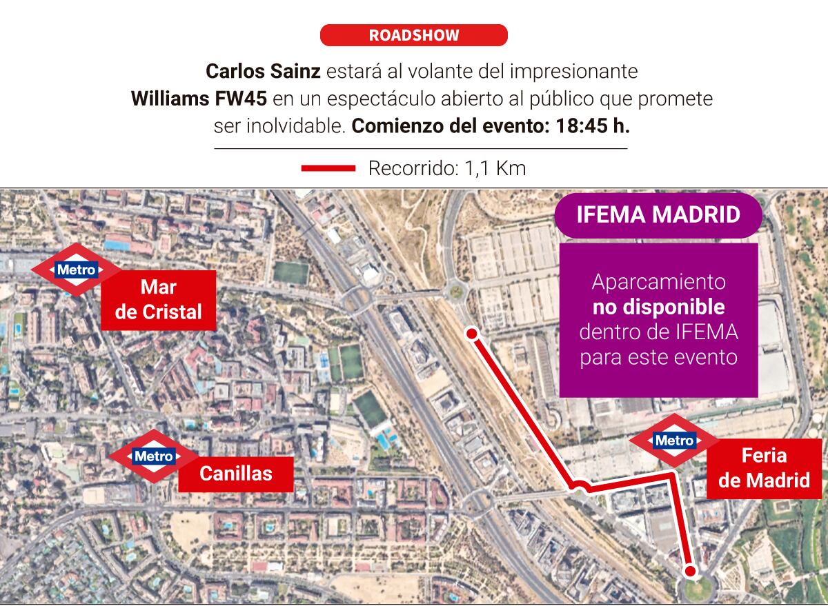 Recorrido de la exhibición de Sainz en Madrid.